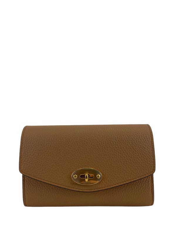 Mulberry Tan Grained Leather “Darley” Wallet