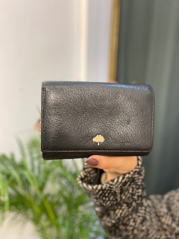 Mulberry Small Black Leather Wallet