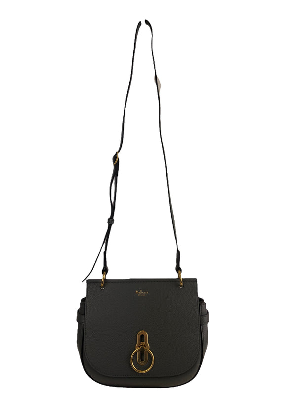 Mulberry Grey Leather Small "Amberley" Crossbody