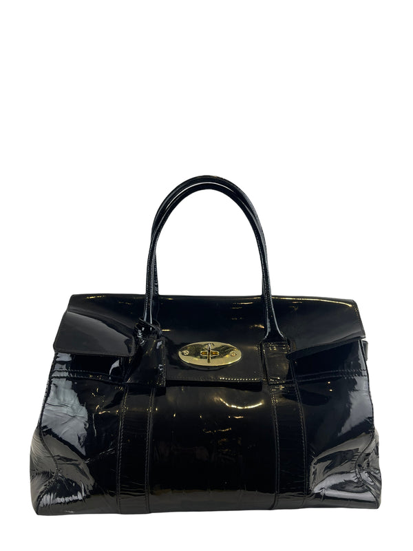 Mulberry Black Patent Leather Bayswater