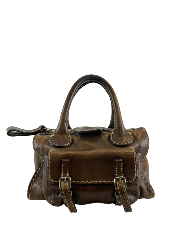 Chloe Brown Leather Tote