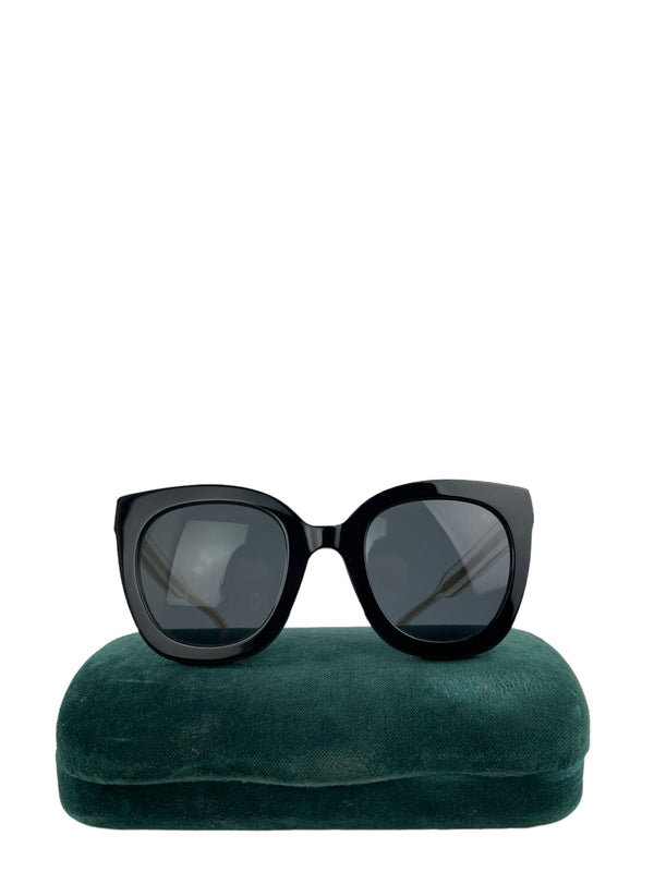 Gucci Black Logo Arms Sunglasses