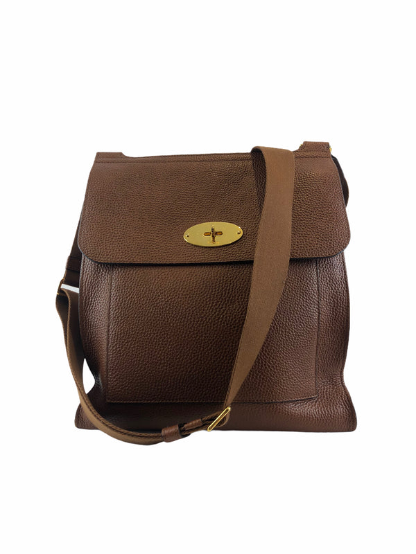 Mulberry Oak Leather Large Antony Messenger