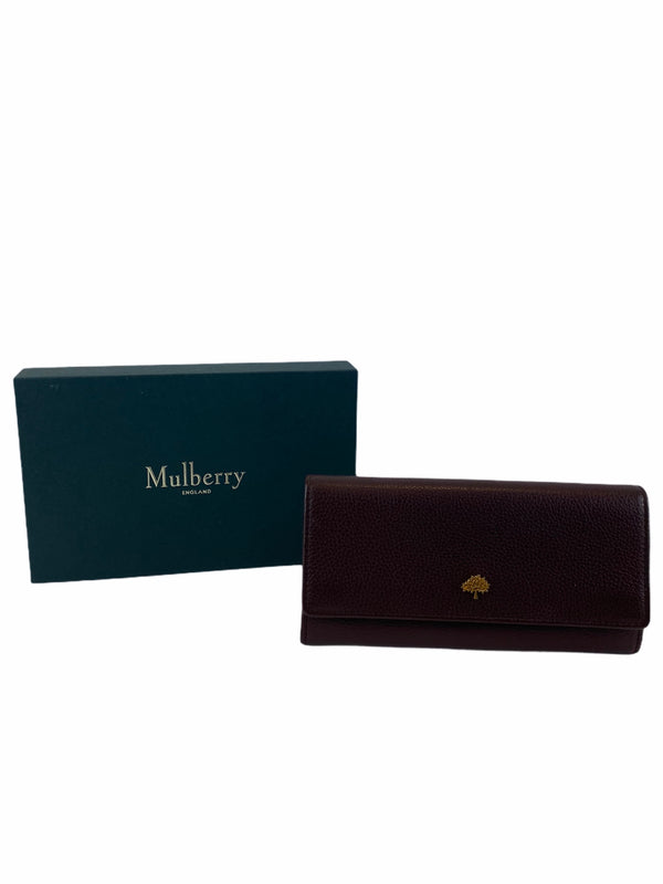 Mulberry Burgundy Leather Wallet