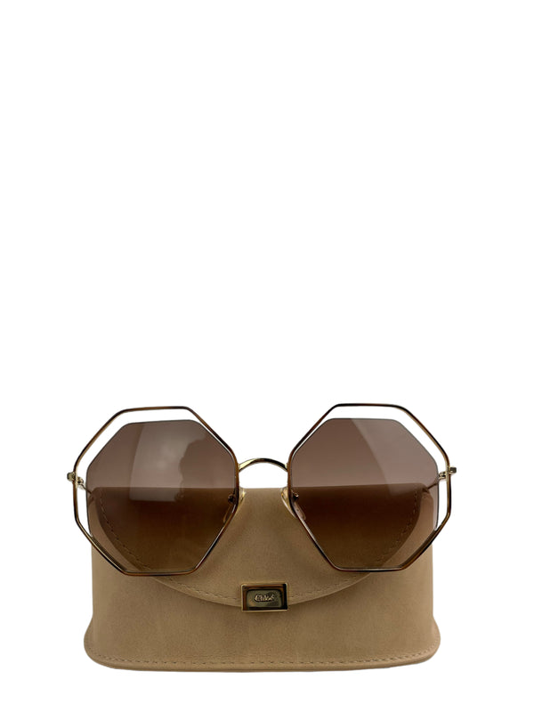 Chloe Octagon Floating Lens Sunglasses