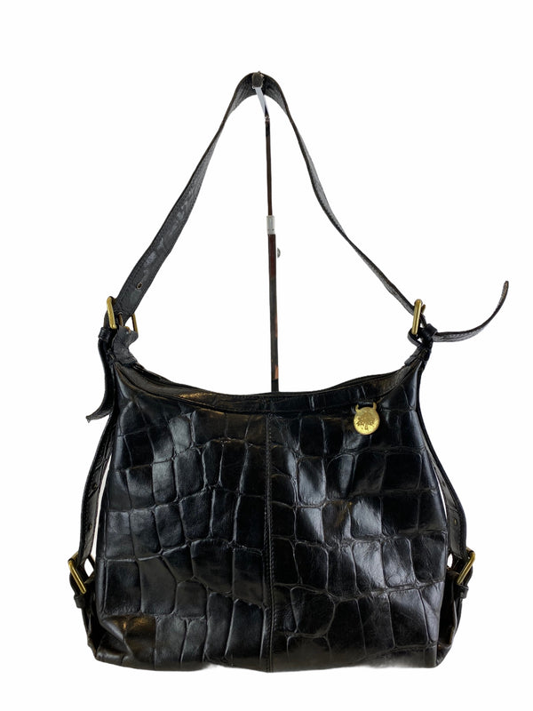 Mulberry Vintage Black Croc Effect Leather Shoulder Bag - As seen on Instagram 18/04/21