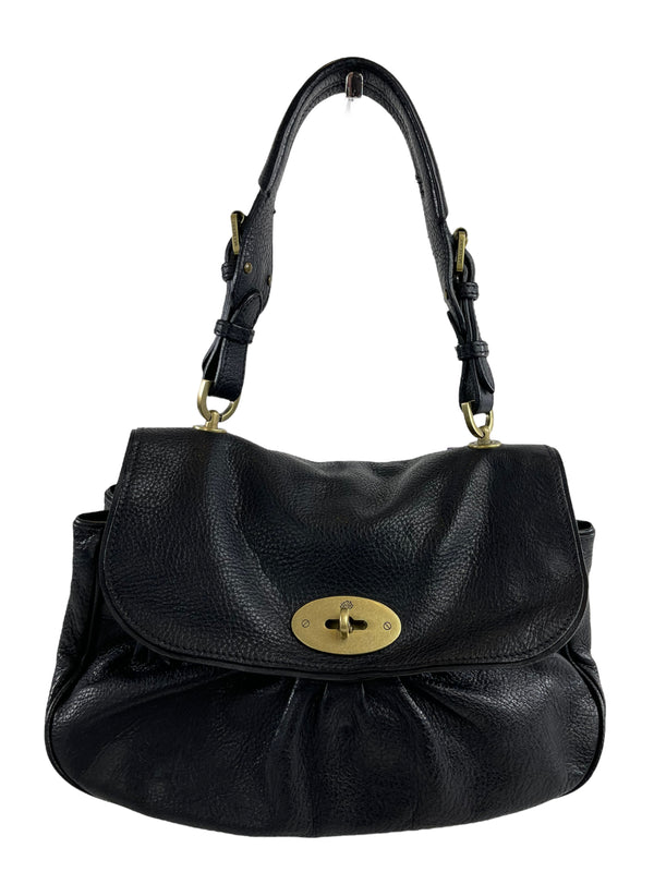 Mulberry Black Grained Leather Shoulder Bag