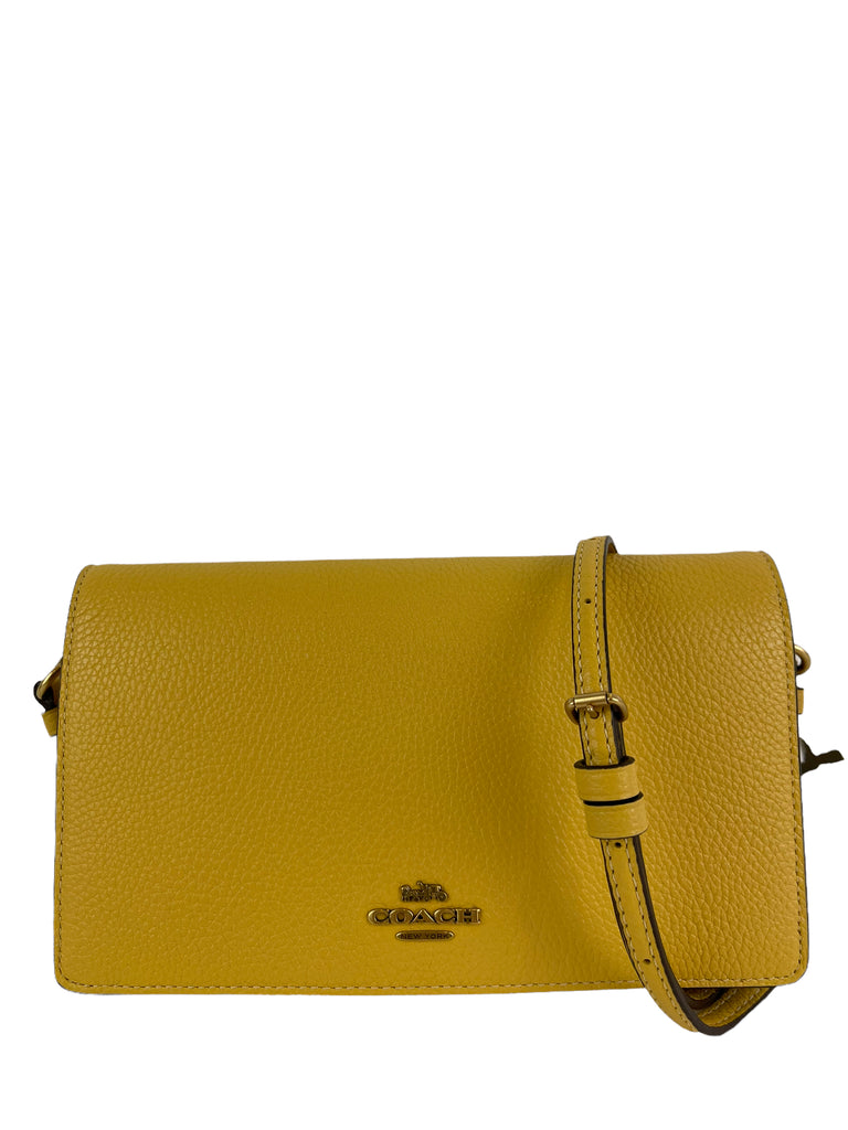 Coach medium w adjustable strap shops yellow