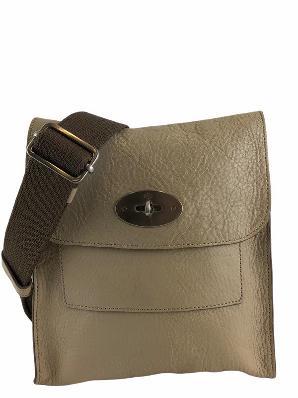 Mulberry Cream Leather Small Anthony Crossbody