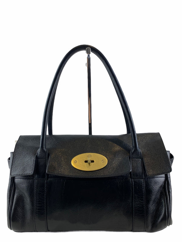 Mulberry Black Leather Small ‘Bayswater’ Tote