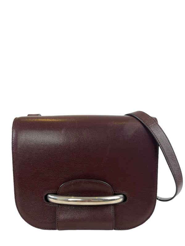 Mulberry Burgundy Leather Crossbody