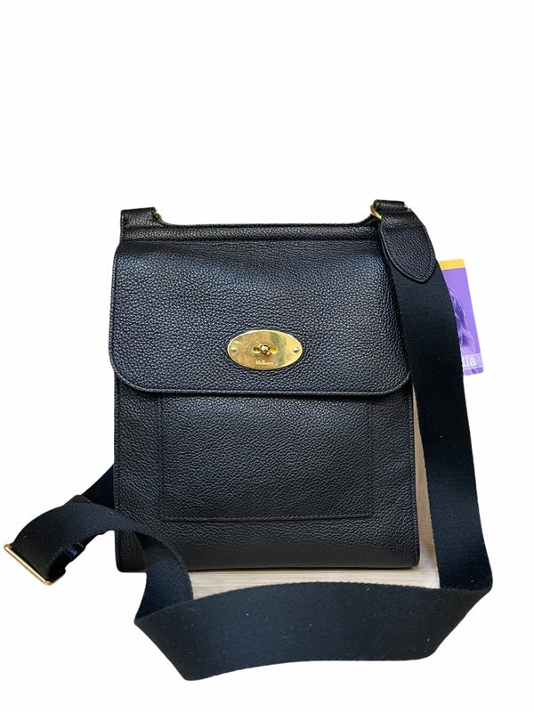 Mulberry Black Leather Small Antony Messenger