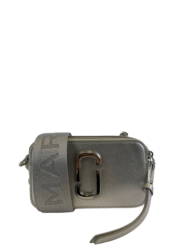 Marc Jacobs Silver Snapshot Leather Crossbody