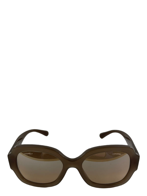 Chanel Taupe CC Sunglasses