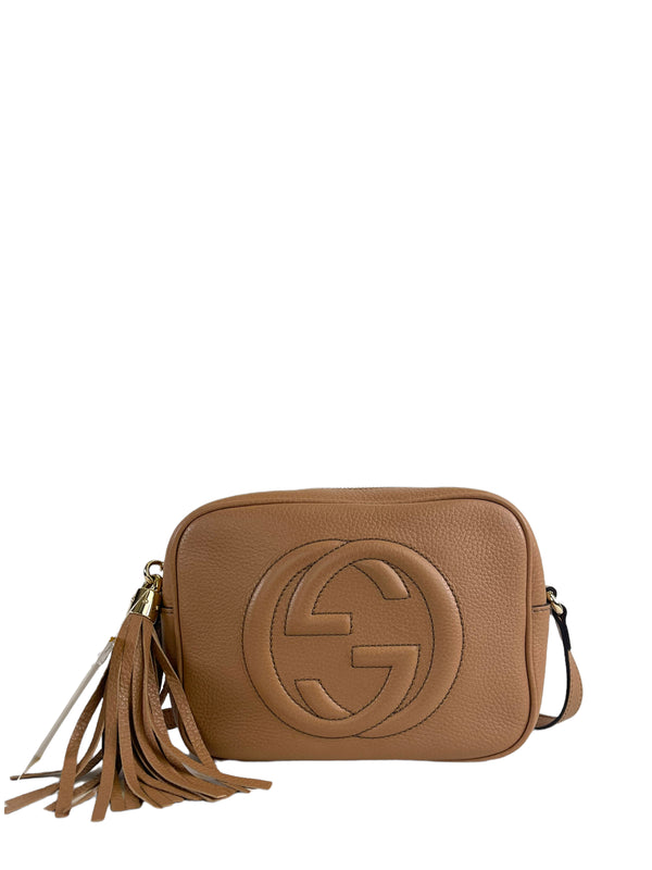 Gucci Tan Leather Soho Crossbody