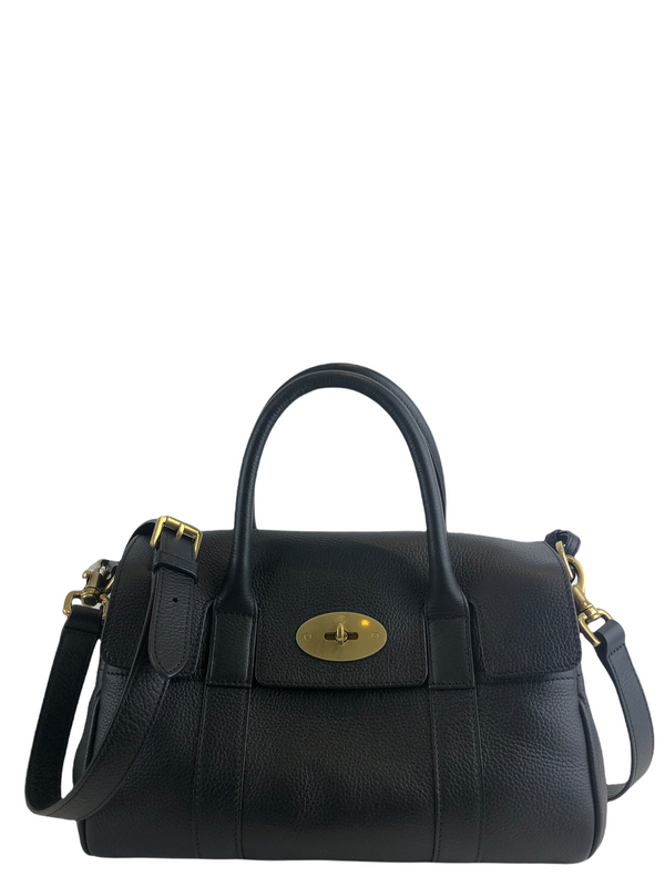 Mulberry Black Leather Mini ‘Bayswater’ Crossbody