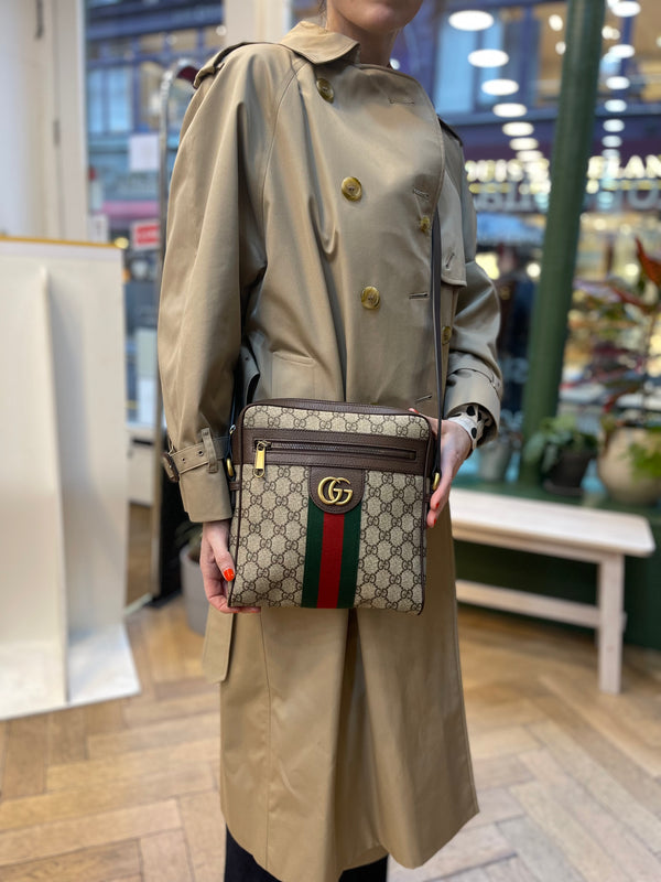 Gucci Monogram Canvas Ophidia Crosbody