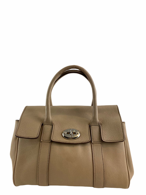 Mulberry Cream Leather Small "Heritage Bayswater" Tote