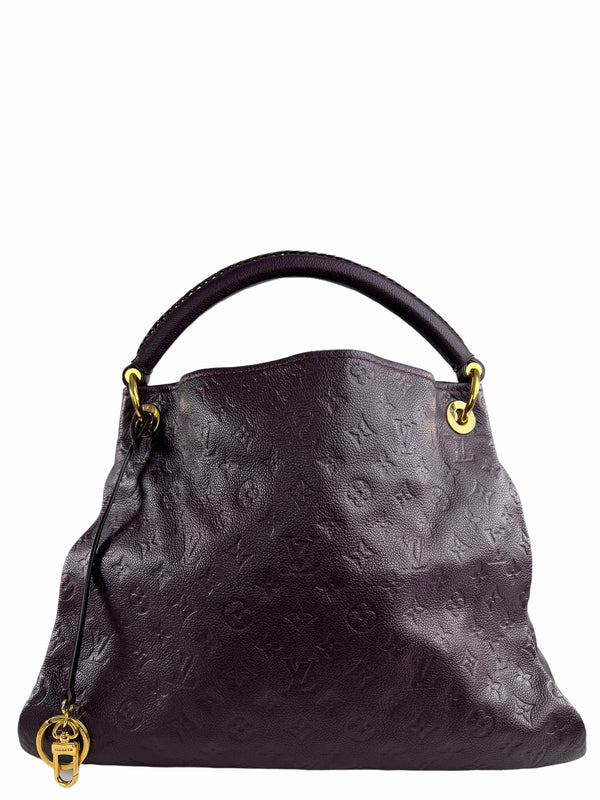 Louis Vuitton Plum Empreinte Leather "Artsy" Hobo