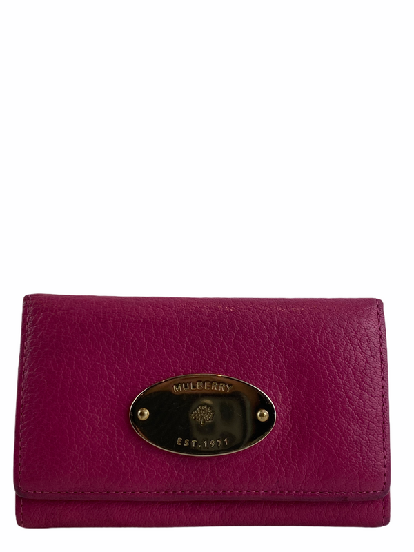 Mulberry Pink Leather Wallet