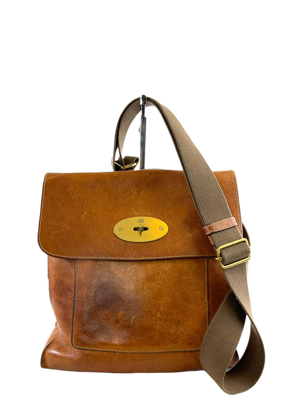 Mulberry Oak Leather Medium "Antony" Crossbody