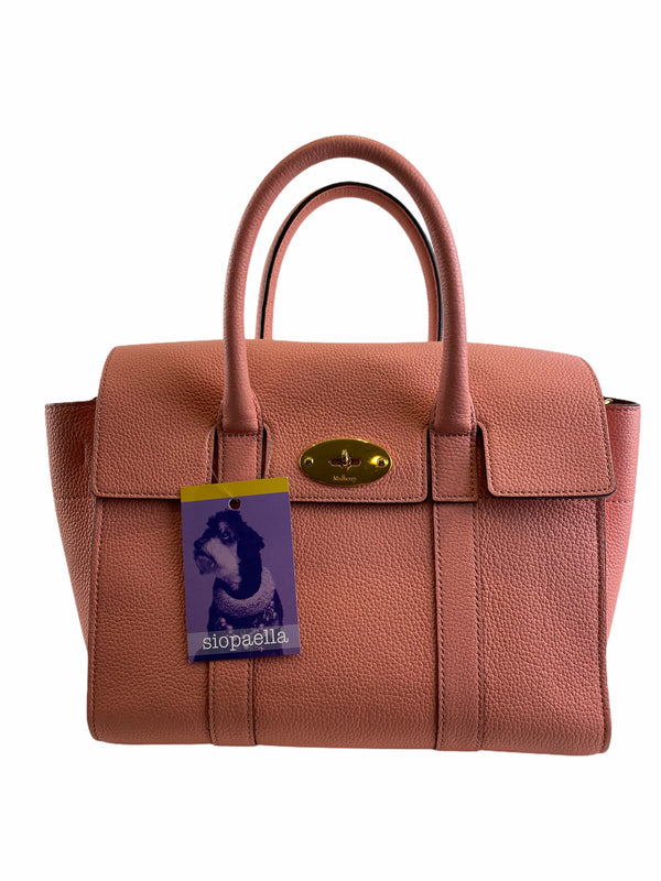 Mulberry Candy Floss Pink Leather Mini Bayswater Crossbody Tote