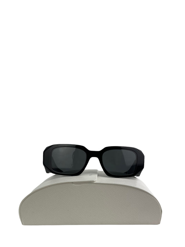 Prada Black Rectangular Sunglasses