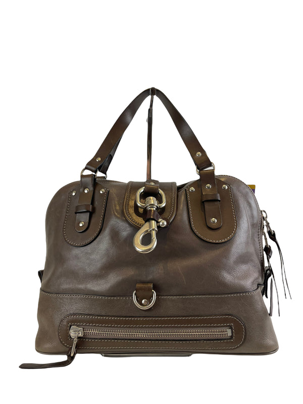 Chloe Taupe Leather Handbag