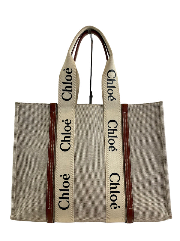 Chloe Cream Canvas Tote