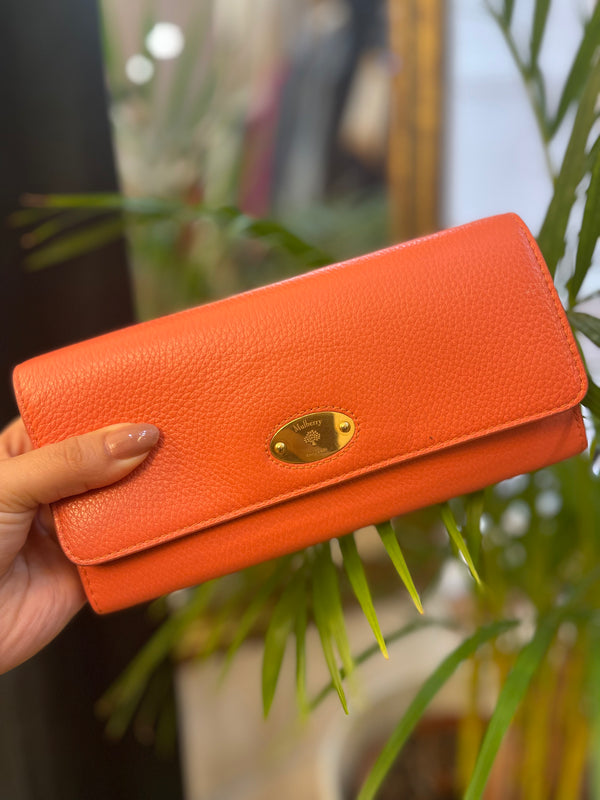 Mulberry Coral Leather Wallet