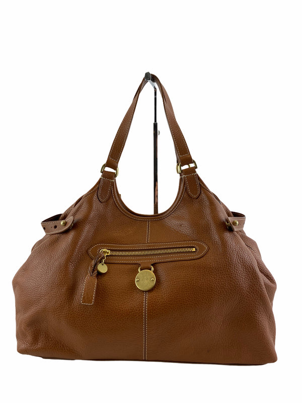 Mulberry Oak Leather Shoulder Bag