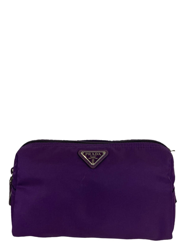 Prada Purple Nylon Pouch