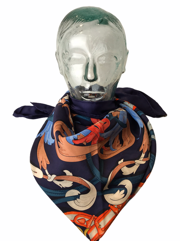 Hermes "Le Mors a la Conetable" Multi Colour 100% Silk Scarf - As Seen on Instagram 07/02/21