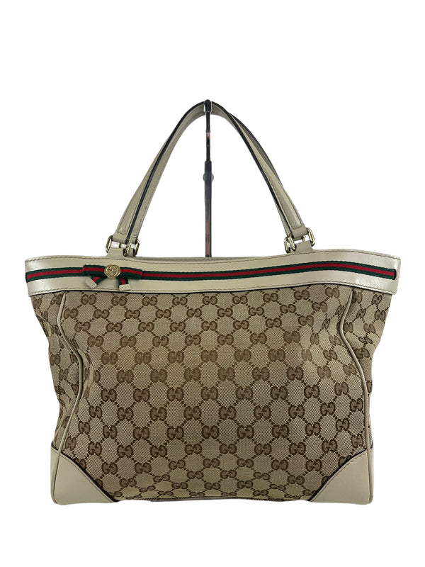 Gucci Monogram Canvas Tote