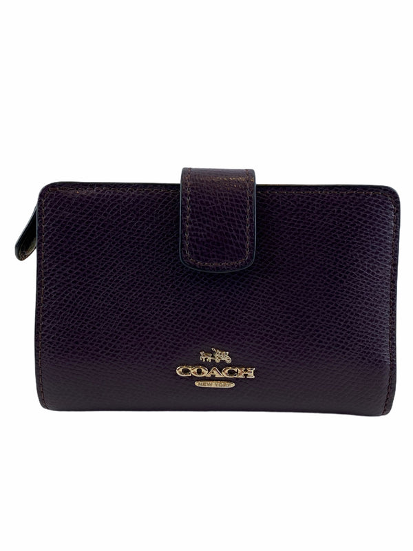 Coach Purple Leather Wallet