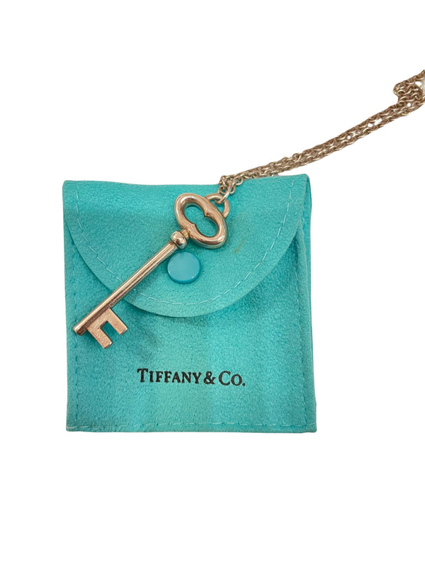 Tiffany and Co. Sterling Silver "Key" Pendant Necklace