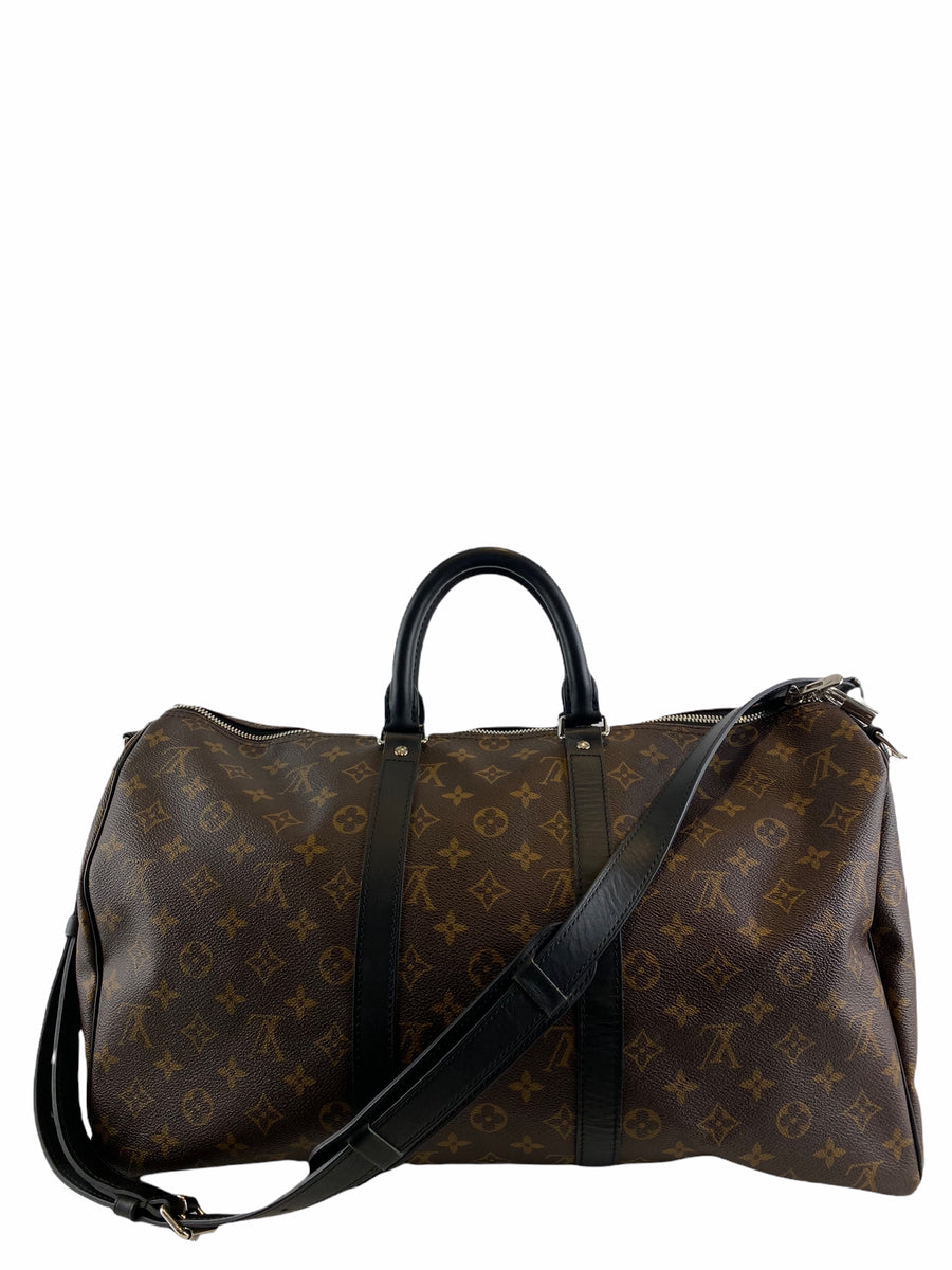 Louis Vuitton Macassar Monogram Canvas “Keepball Bondouliere 45” Bag ...