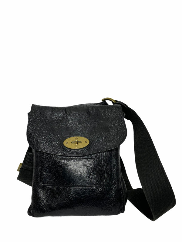 Mulberry Small Black Leather "Antony" Crossbody - As seen on Instagram 25/04/2021