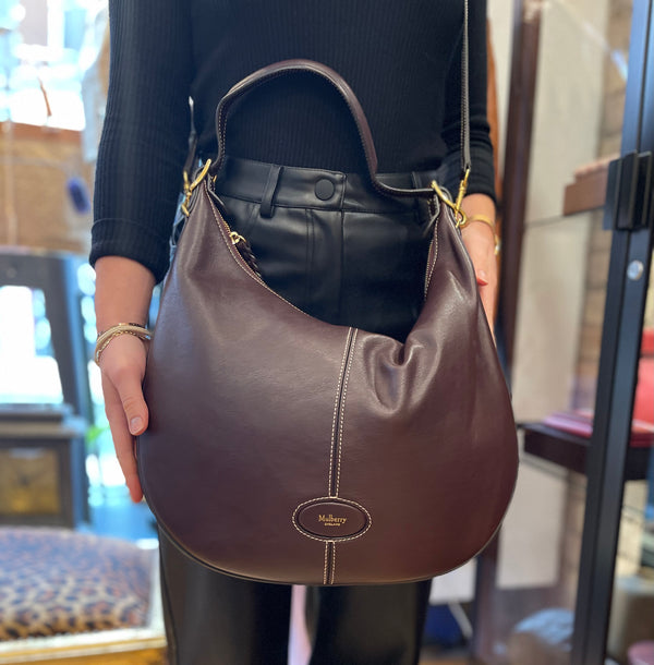 Mulberry Maroon Leather Selby Crossbody