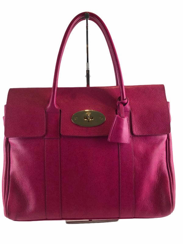 Mulberry Fuschia Pink Leather Bayswater Tote - As seen on Instagram 24/03/21