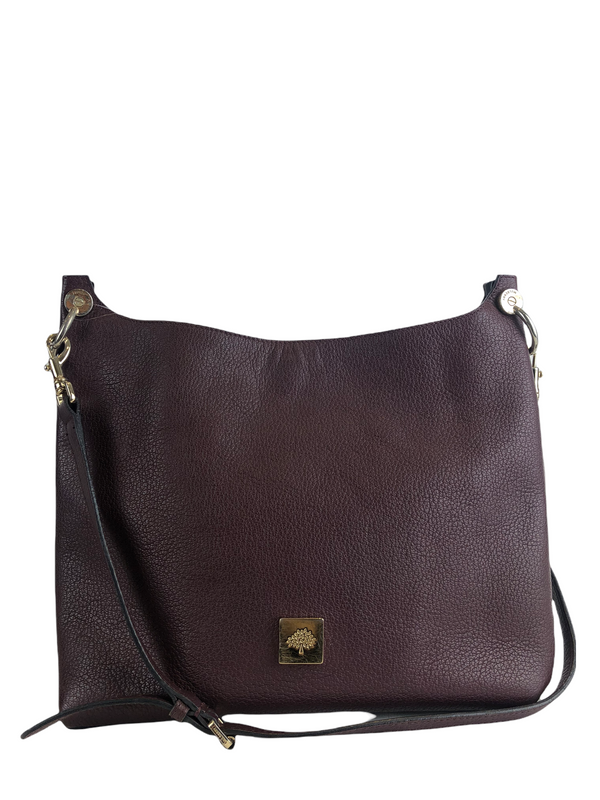 Mulberry Burgundy Leather Crossbody