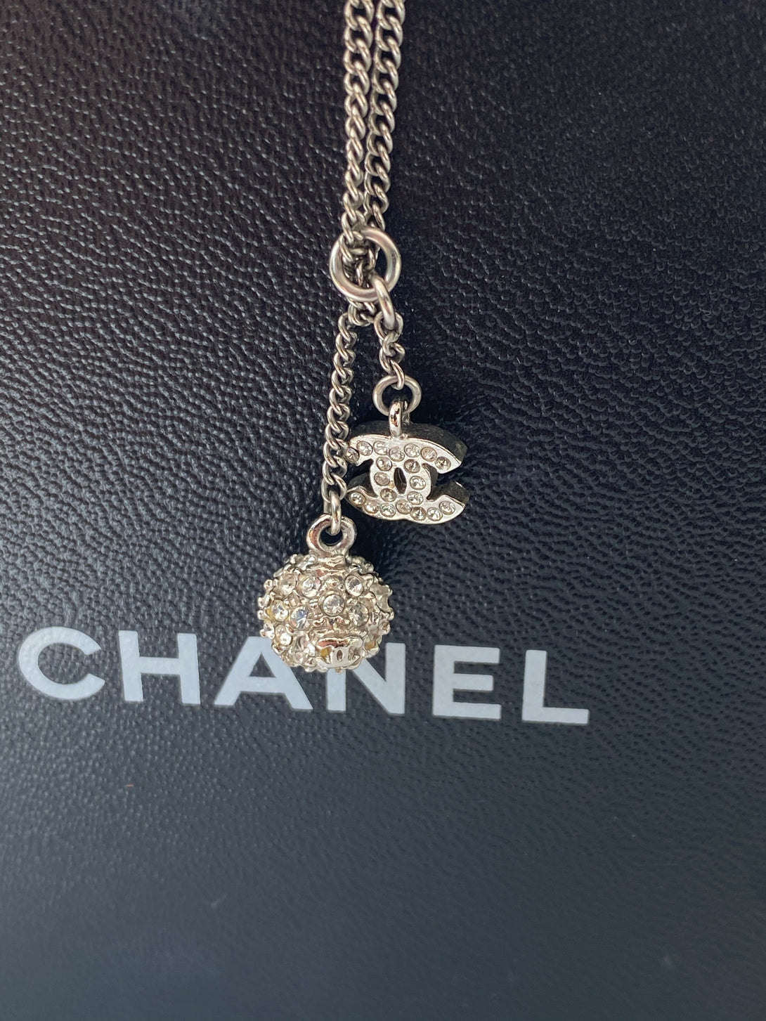 Chanel Crystal CC Necklace - As Seen on Instagram - Siopaella Designer Exchange