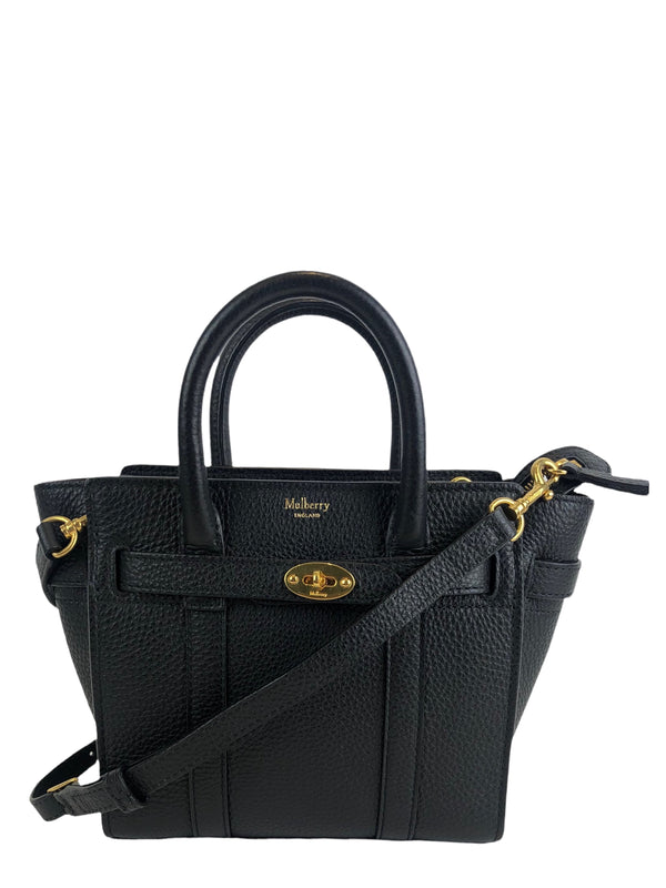 Mulberry Black Bayswater ‘Zipped Tote Leather’